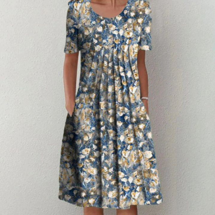 Damen Verspieltes Bedrucktes Kleid | Midi