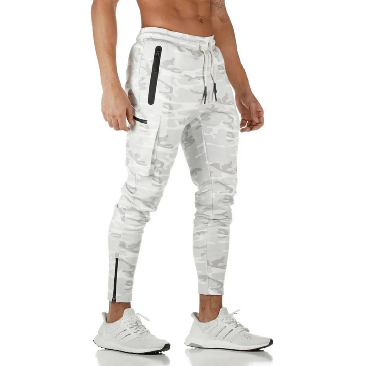 Herren Jogginghose Slim Fit | Mit Reißverschlusstaschen