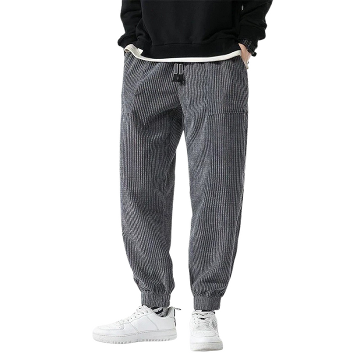 Herren Jogginghose Cordoptik | Elastischer Bund Mit Bündchen