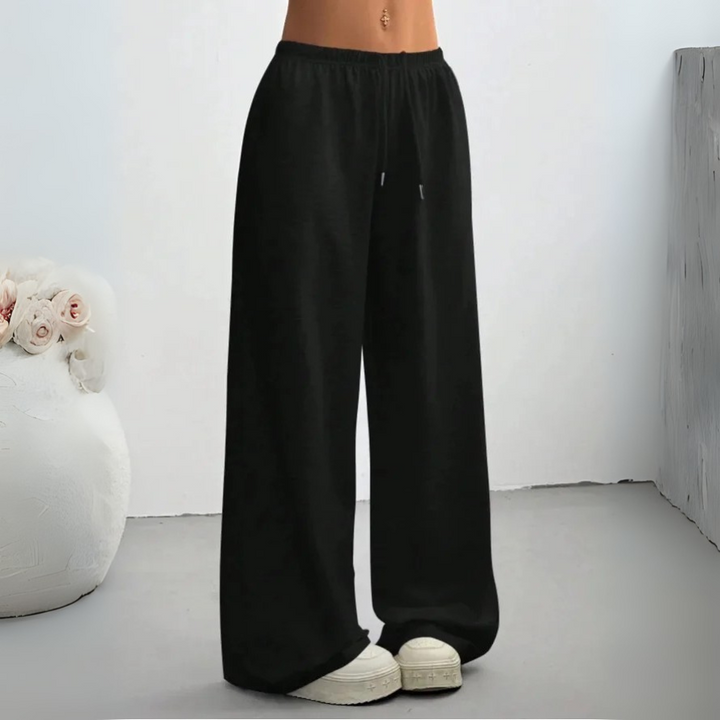Damen Jogginghose Weites Bein | Elastischer Bund