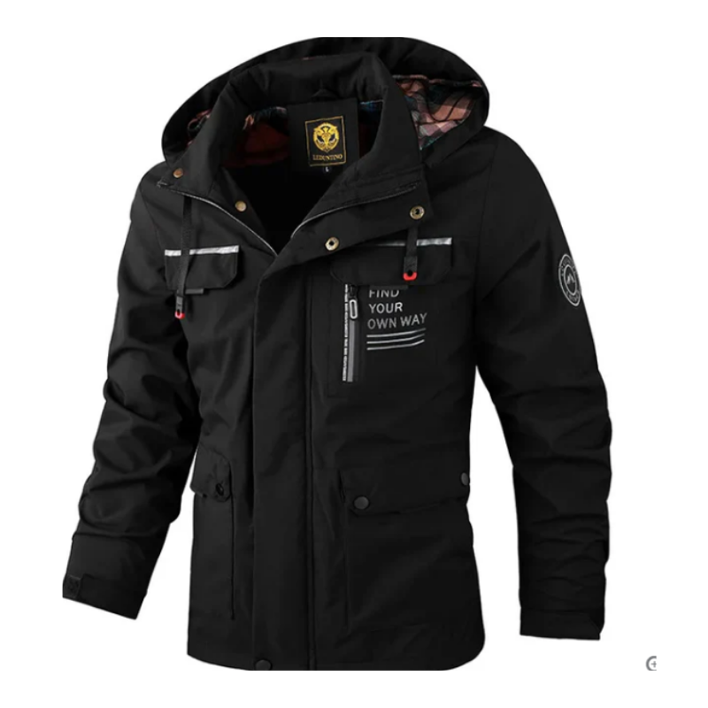 Herren Winterjacke | Kapuzenjacke Mit Taschen