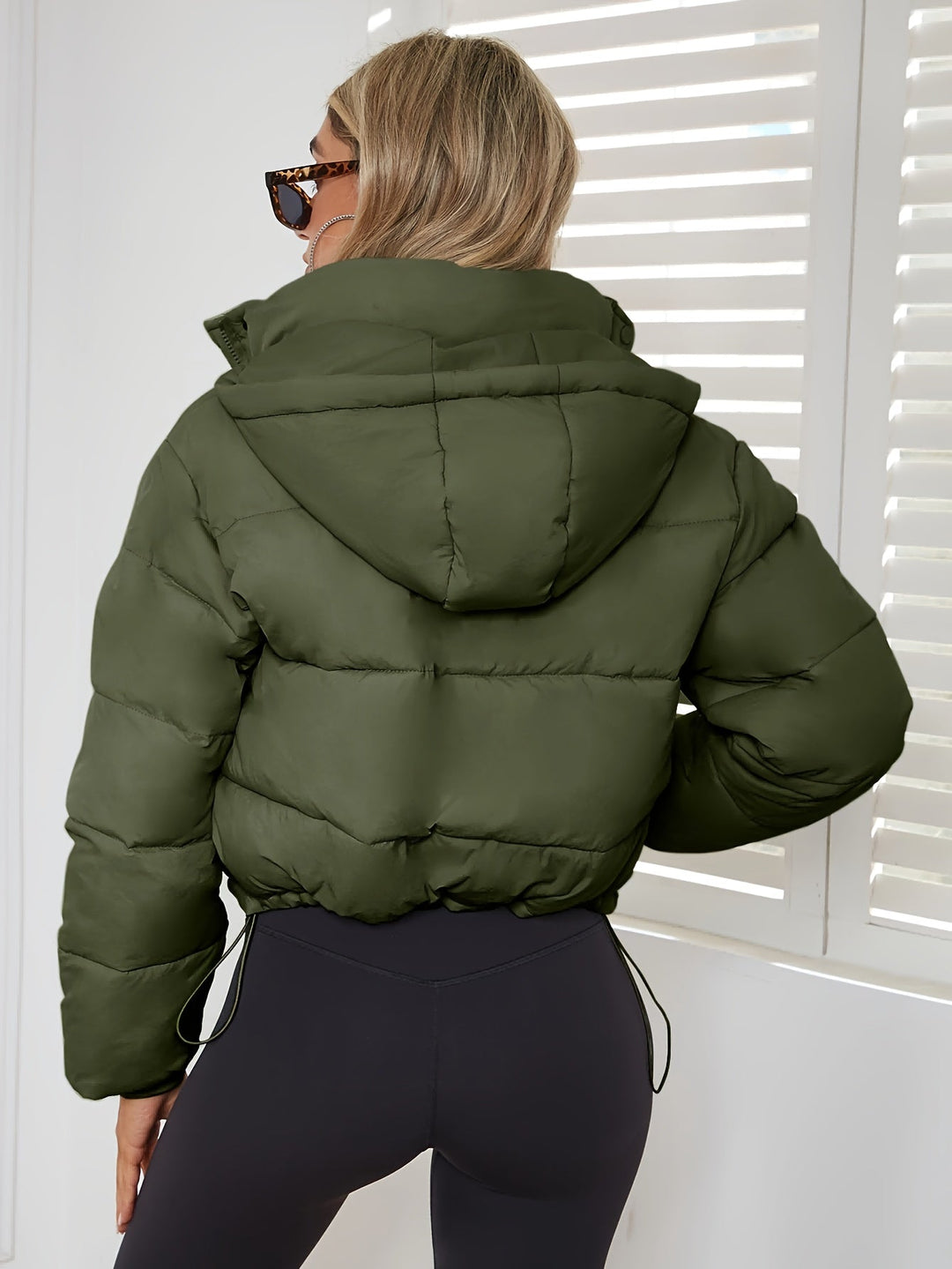 Damen Übergangsjacke Kurz Jacke | Mit Kapuze Wintertauglich