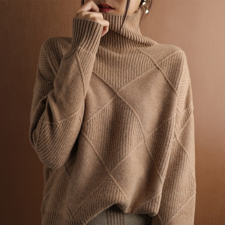Rollkragen Pullover Damen Strick | Oversize & Weich