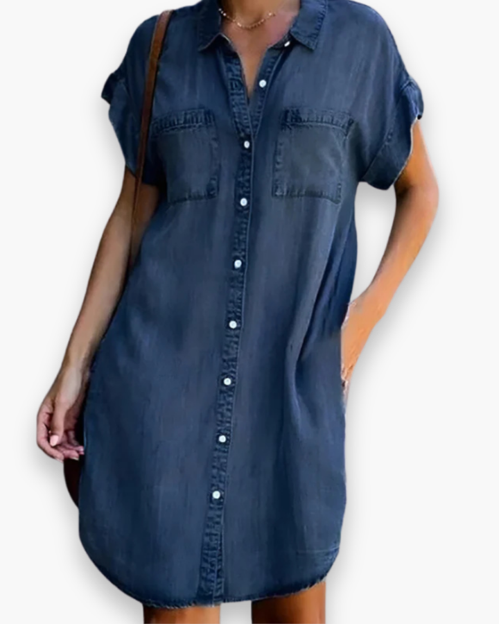 Damen Elegantes Mini Kleid | Klassisch
