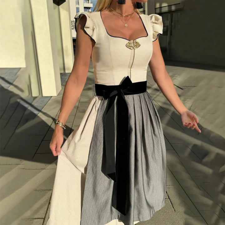 Damen Elegantes Trachtenkleid | Dirndl Kleid für Festliche Anlässe