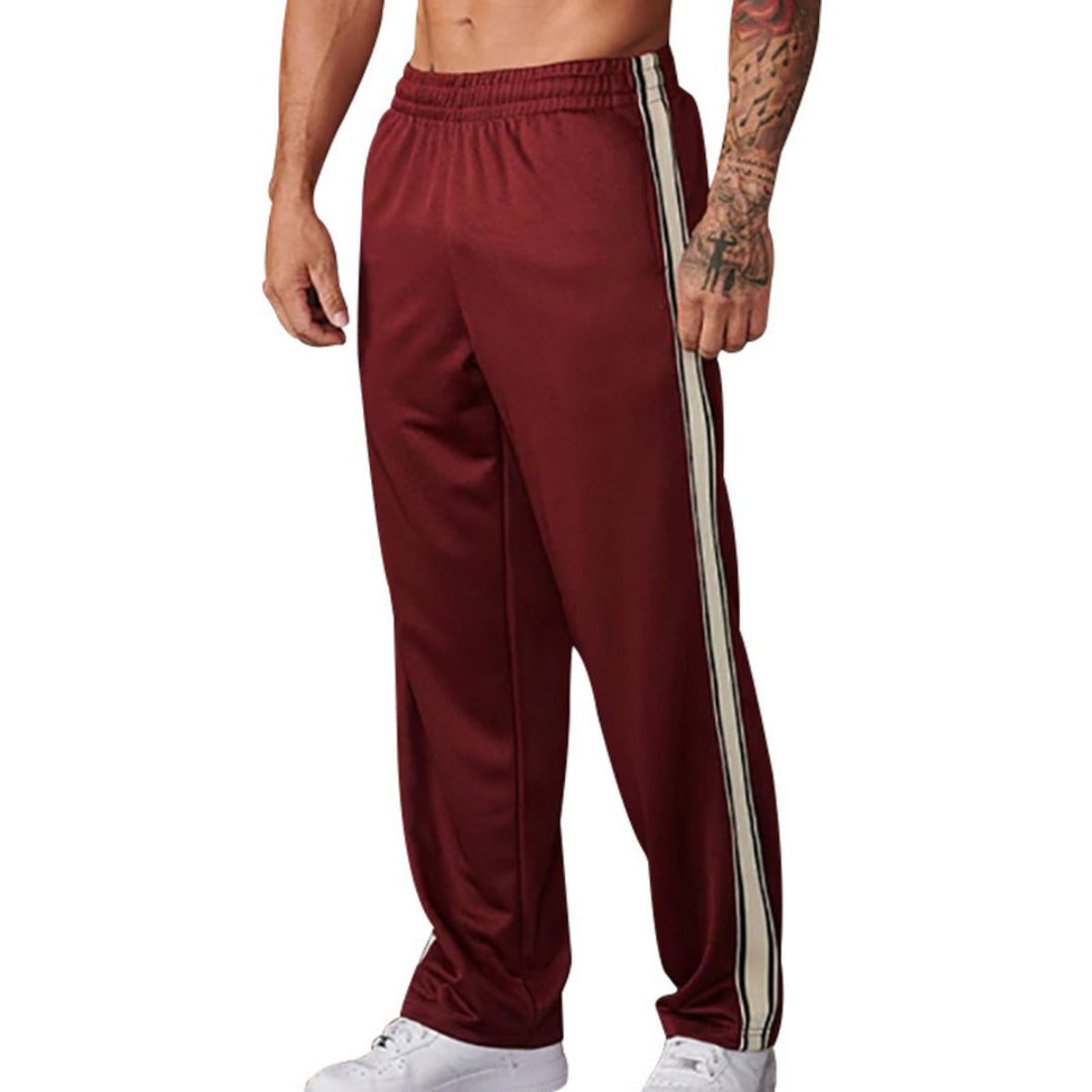 Herren Jogginghose Gerades Bein | Elastischer Bund Mit Seitenstreifen
