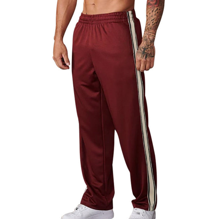 Herren Jogginghose Gerades Bein | Elastischer Bund Mit Seitenstreifen