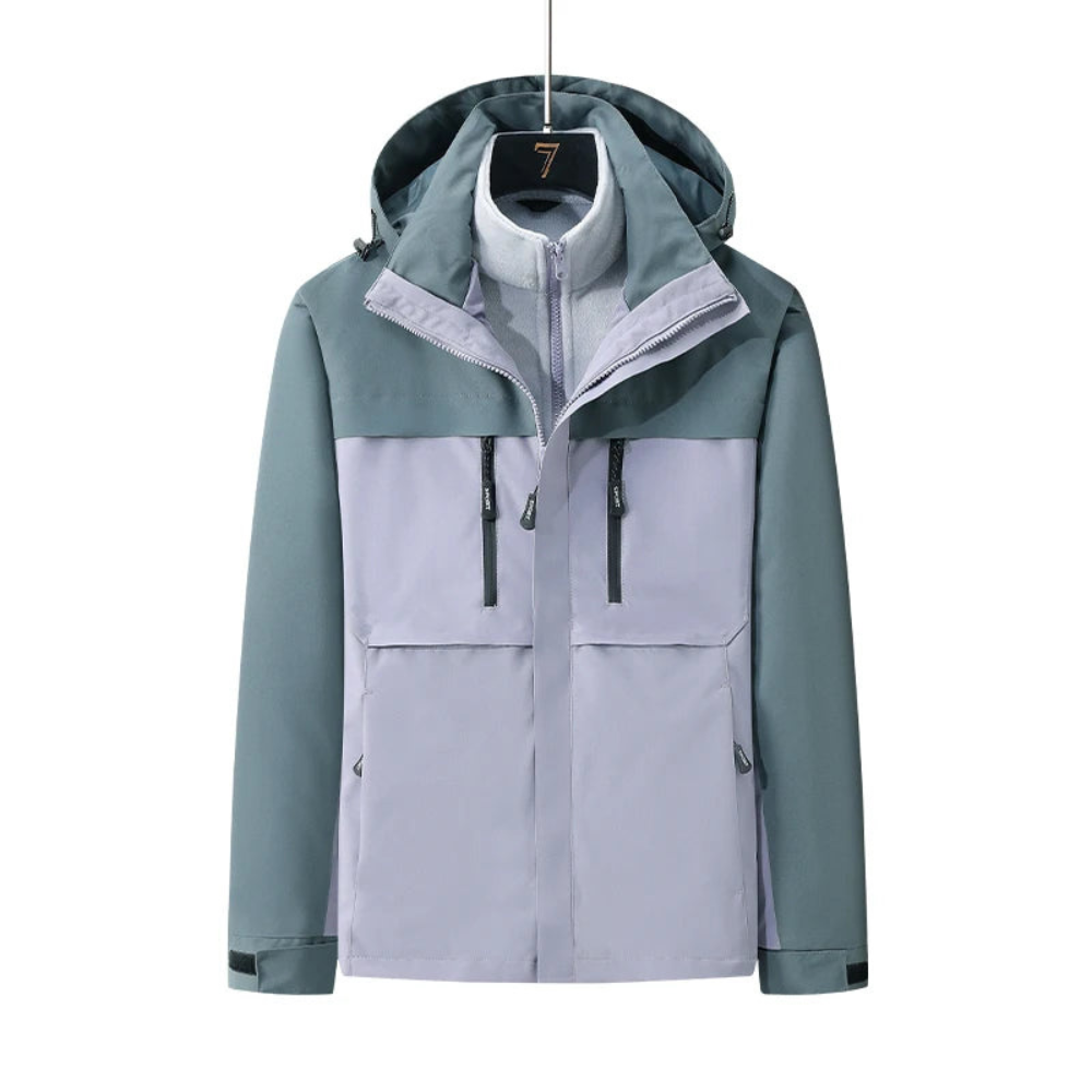 Damen Skijacke | 3-in-1 Winterjacke mit Abnehmbarer Innenjacke