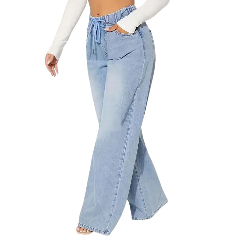 Baggy Jeans Damen | Mit Kordelzug