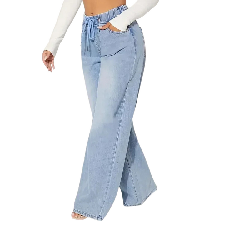 Baggy Jeans Damen | Mit Kordelzug