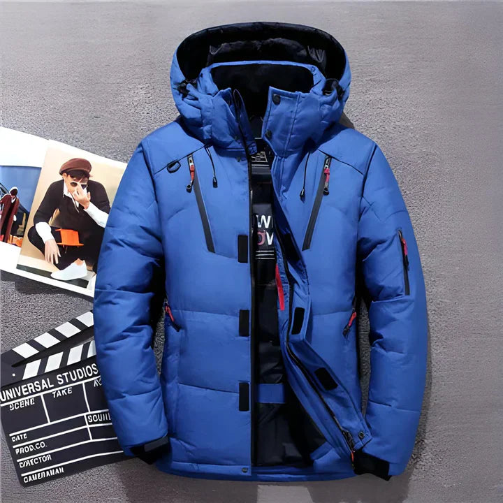 Herren Winterjacke | Steppjacke Mit Kapuze Und Taschen