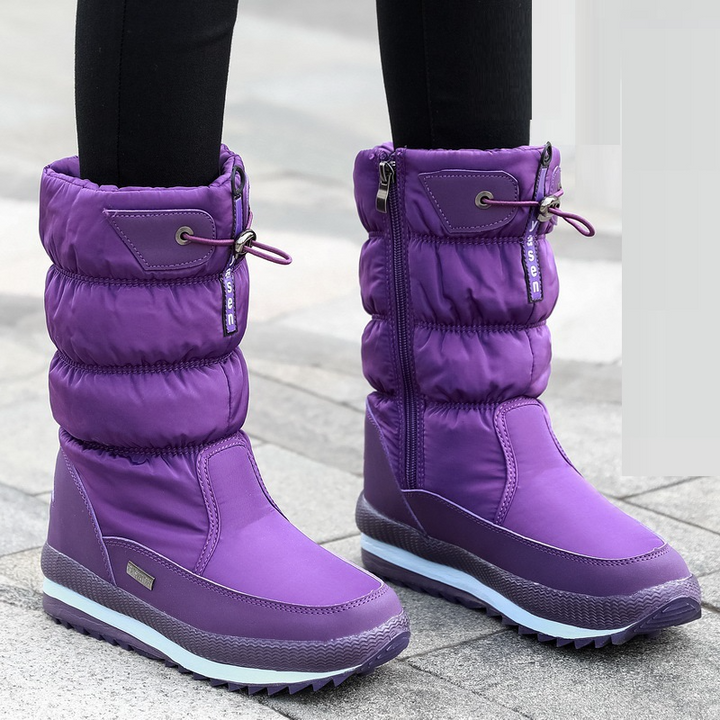 Winterschuhe Damen | Mittelhoch mit Vorderem Reißverschluss