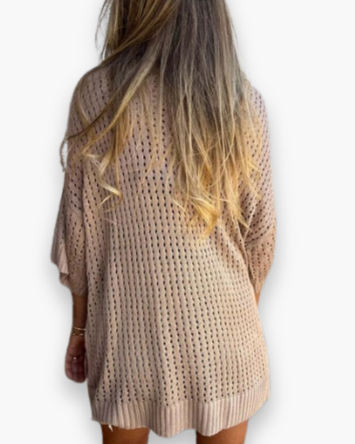 Damen Elegantes Freizeit Top | V-Ausschnitt
