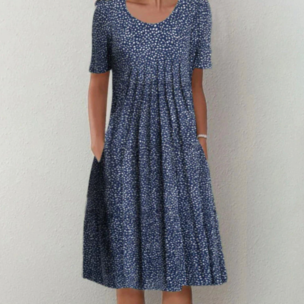 Damen Verspieltes Bedrucktes Kleid | Midi