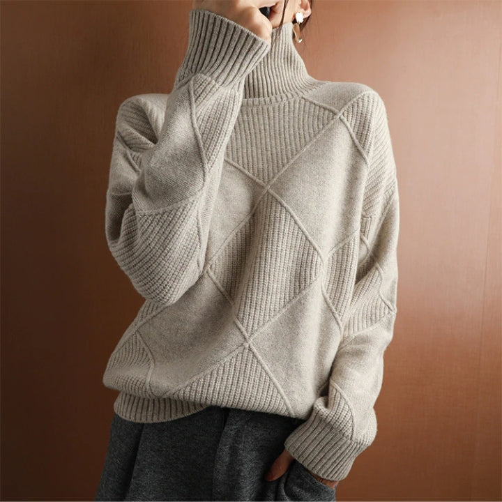 Rollkragen Pullover Damen Strick | Oversize & Weich