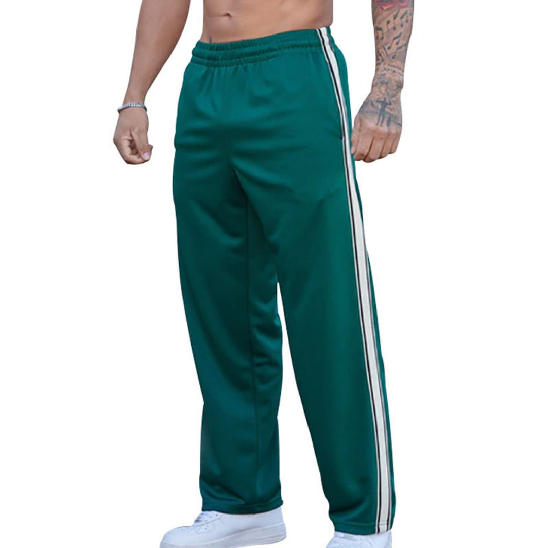 Herren Jogginghose Gerades Bein | Elastischer Bund Mit Seitenstreifen