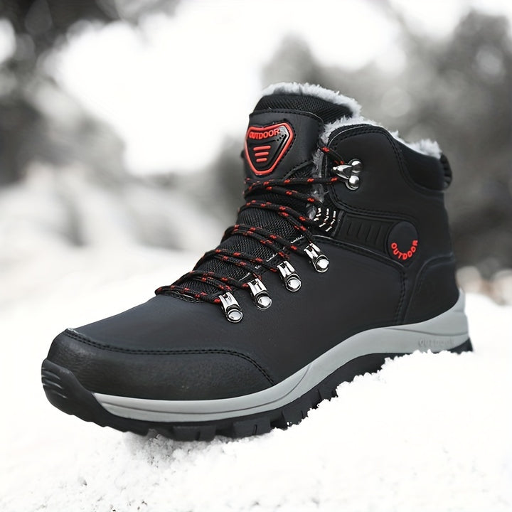 Winterschuhe Herren| Outdoor Schnürstiefel Mit Futter