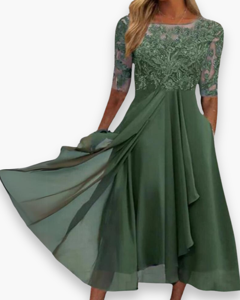 Damen Elegantes Sommerkleid | Midi