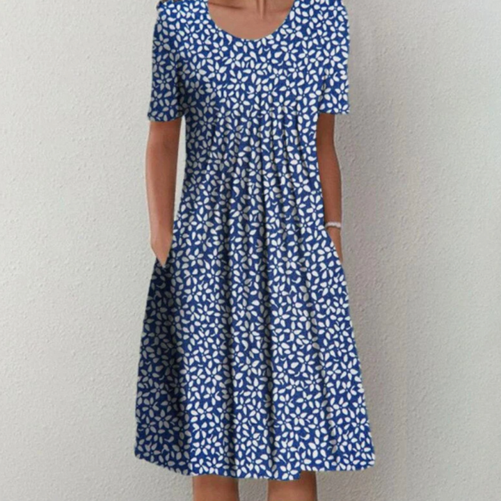Damen Verspieltes Bedrucktes Kleid | Midi