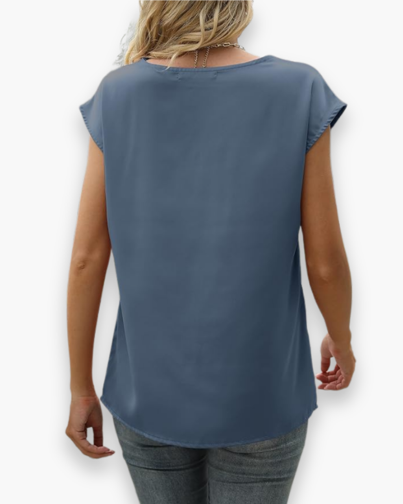 Damen Ärmellose Top | V-Ausschnitt Elegant