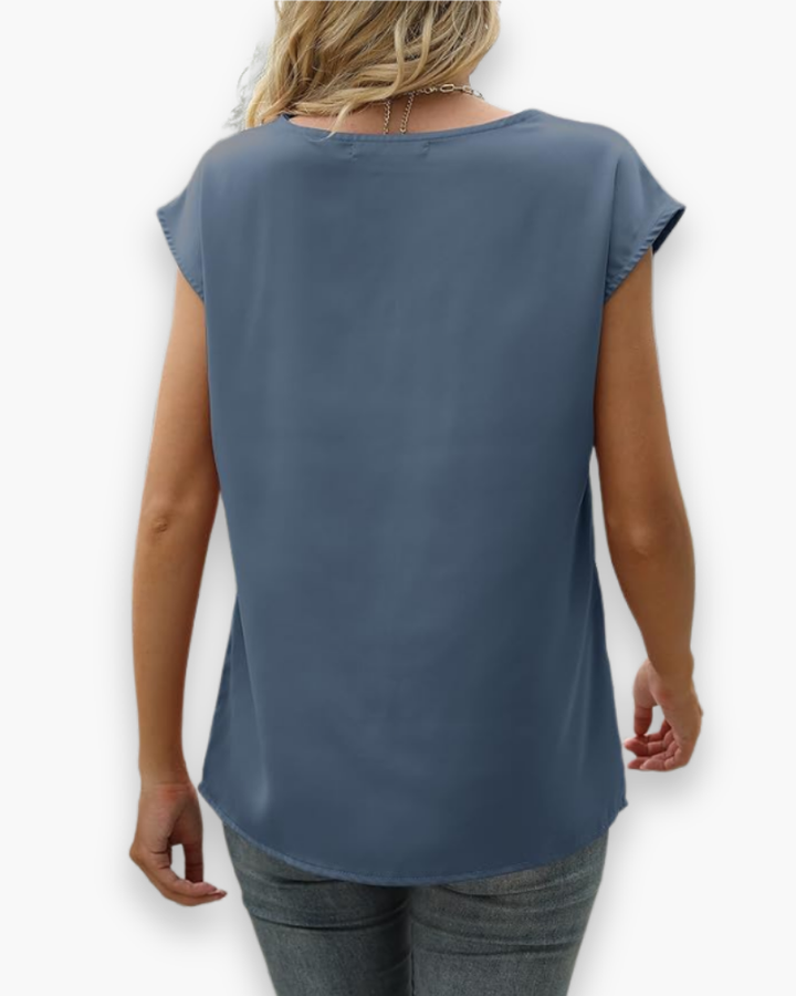 Damen Ärmellose Top | V-Ausschnitt Elegant