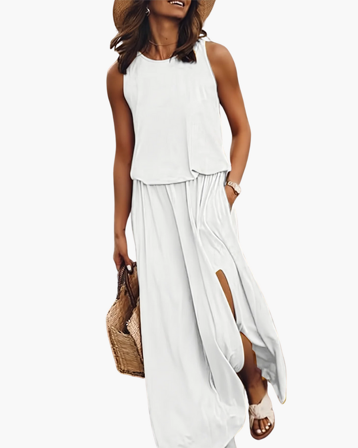 Damen Elegantes Maxikleid | Sommer Maxi Kleid