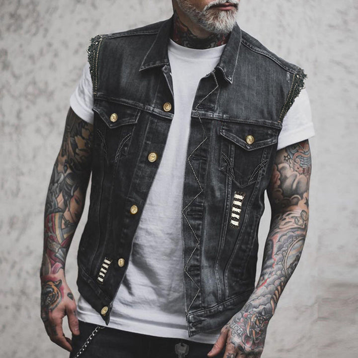Weste Herren Vintage Stil | Ärmellose Freizeitweste Mit Taschen