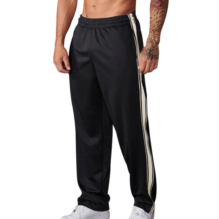 Herren Jogginghose Gerades Bein | Elastischer Bund Mit Seitenstreifen