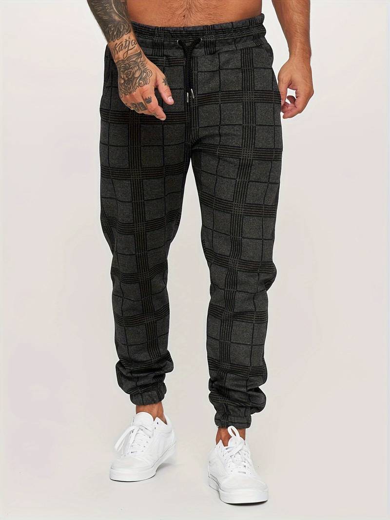 Hose Herren | Jogginghose Mit Karomuster