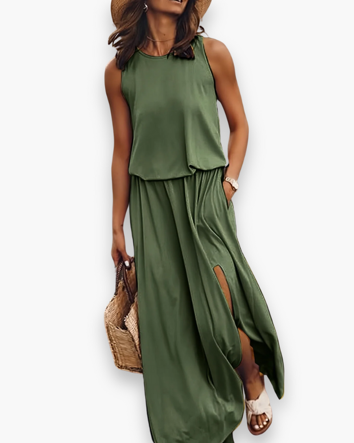 Damen Elegantes Maxikleid | Sommer Maxi Kleid