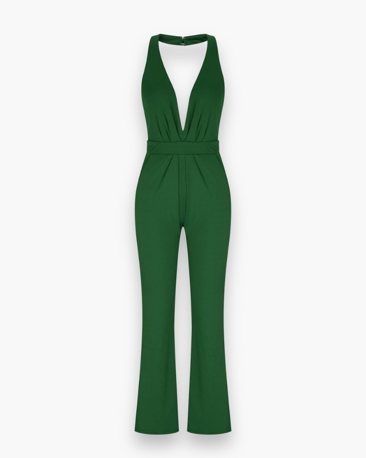 Damen Stilvoll Tief Schnitt Jumpsuit | Elegante