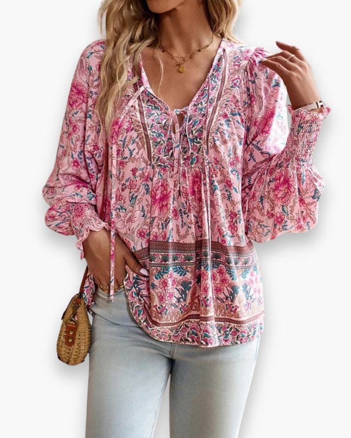 Damen Luftiges Blumen Top | Sommer Tank Top