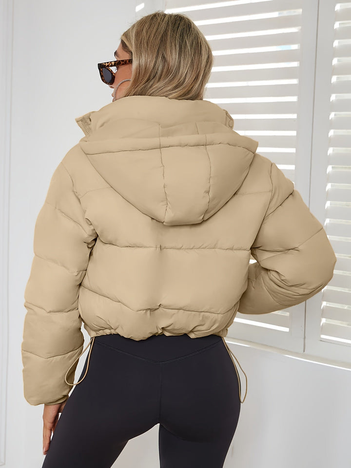 Damen Übergangsjacke Kurz Jacke | Mit Kapuze Wintertauglich