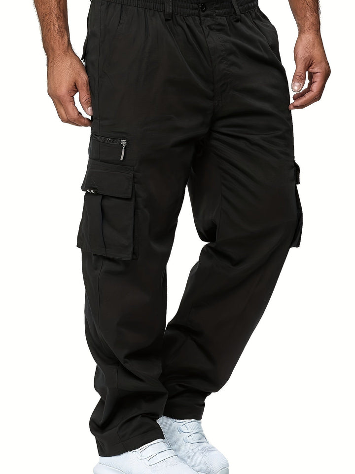 Cargo Hose Herren Weit Geschnitten | Mit Taschen und Kordelzug