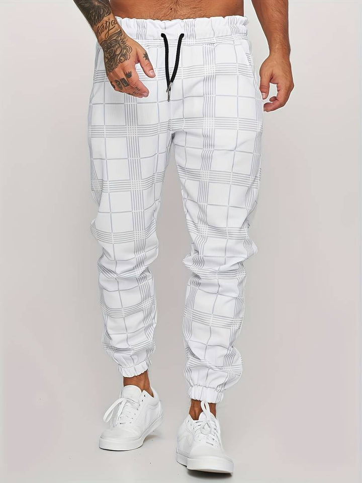 Hose Herren | Jogginghose Mit Karomuster