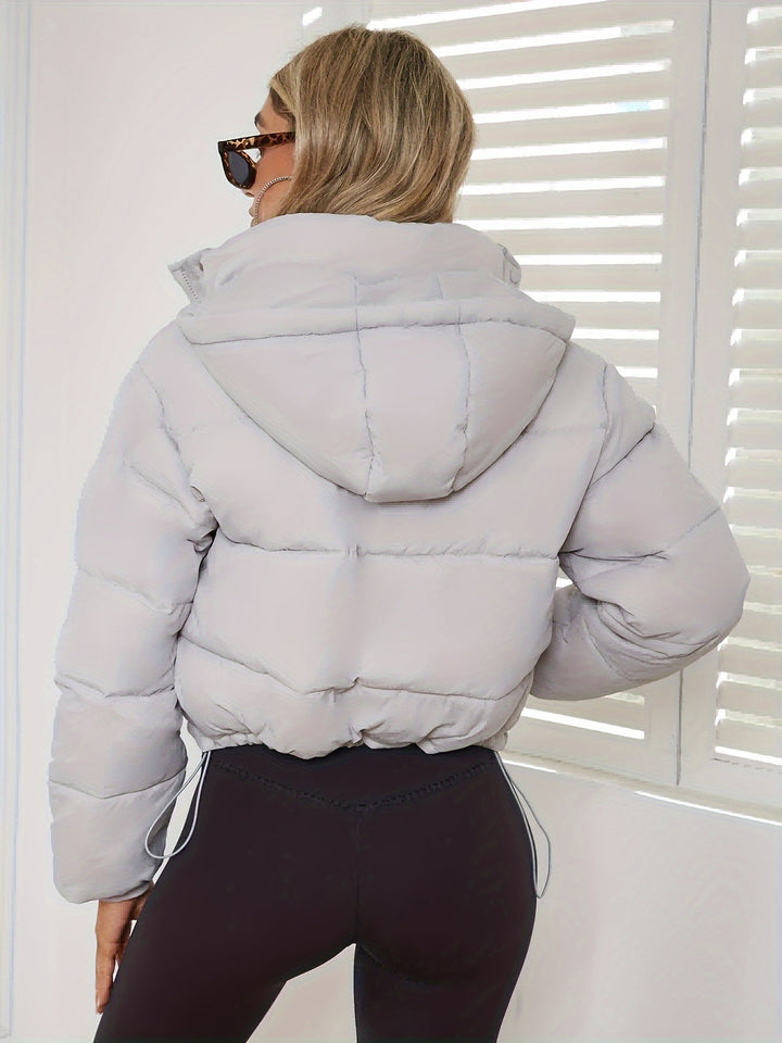 Damen Übergangsjacke Kurz Jacke | Mit Kapuze Wintertauglich
