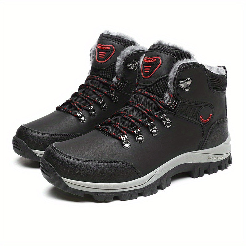 Winterschuhe Herren| Outdoor Schnürstiefel Mit Futter