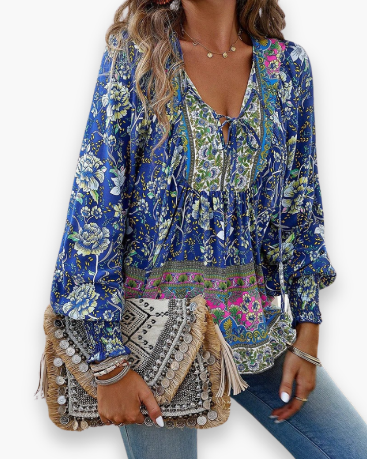 Damen Luftiges Blumen Top | Sommer Tank Top