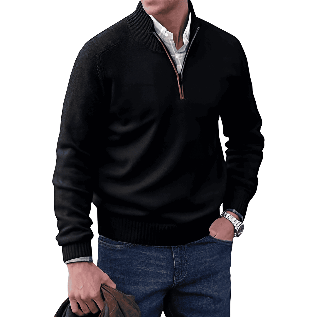 Pullover Herren Reißverschluss Winter | Warm Komfort