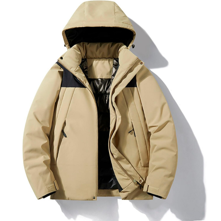 Skijacke mit Kapuze und Taschen | Winterjacke