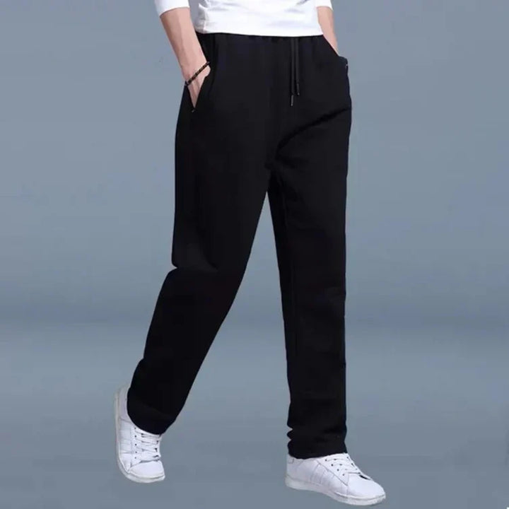 Herren Jogginghose Gerades Bein | Elastischer Bund Mit Kordelzug