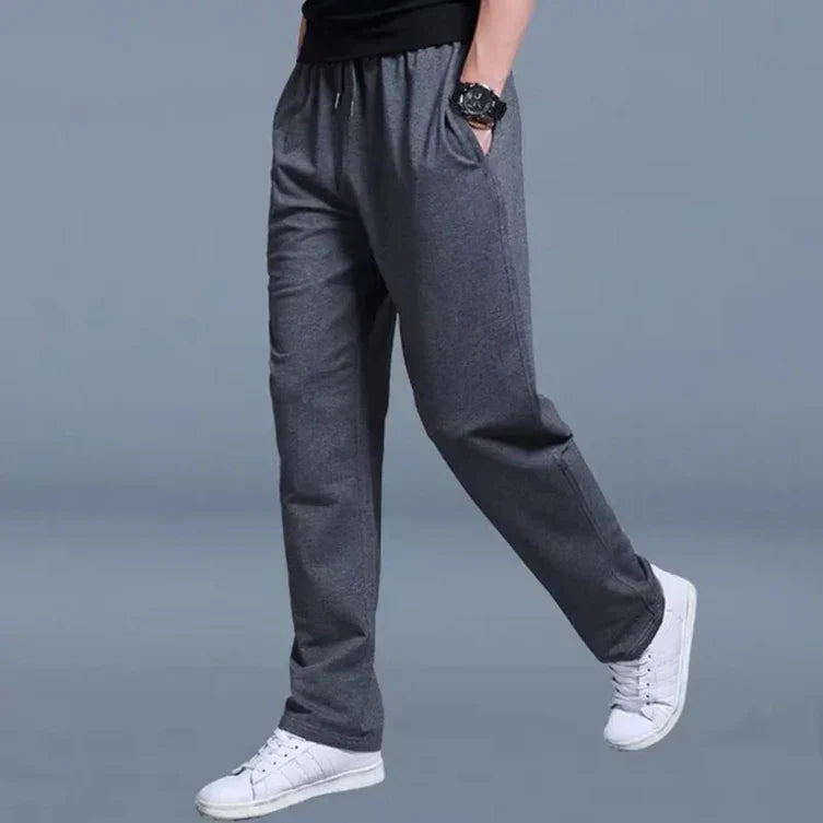 Herren Jogginghose Gerades Bein | Elastischer Bund Mit Kordelzug