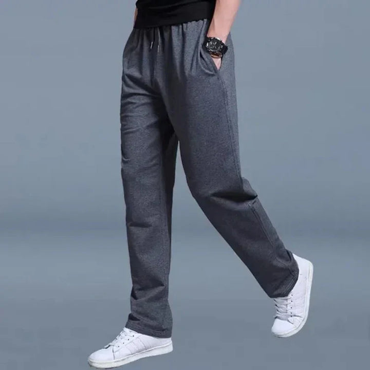 Herren Jogginghose Gerades Bein | Elastischer Bund Mit Kordelzug