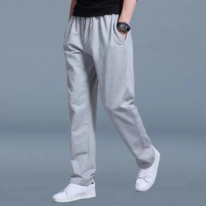 Herren Jogginghose Gerades Bein | Elastischer Bund Mit Kordelzug