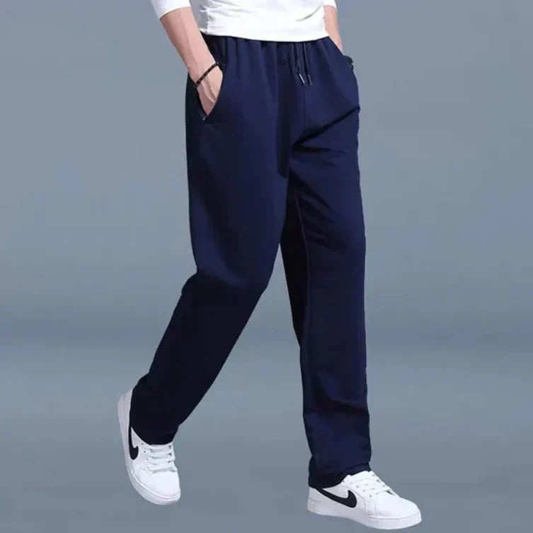 Herren Jogginghose Gerades Bein | Elastischer Bund Mit Kordelzug