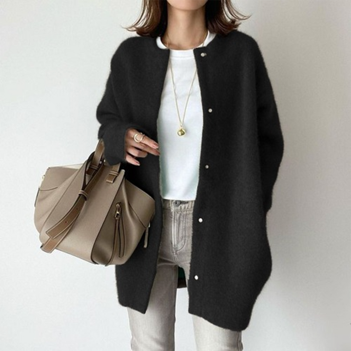 Damen Mantel Mit Knopfleiste | Winter Lang