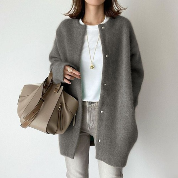 Damen Mantel Mit Knopfleiste | Winter Lang