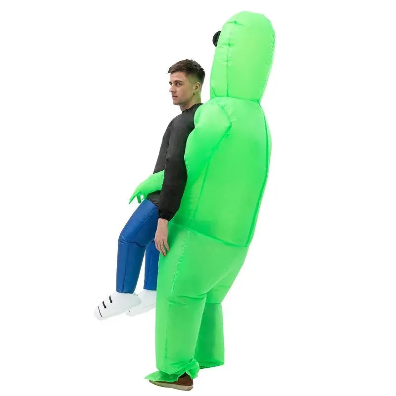 Aufblasbares Lustiges Alien Kostüm | Halloween Faschingskostüm 2