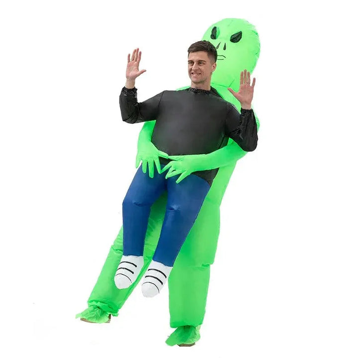 Aufblasbares Lustiges Alien Kostüm | Halloween Faschingskostüm 3