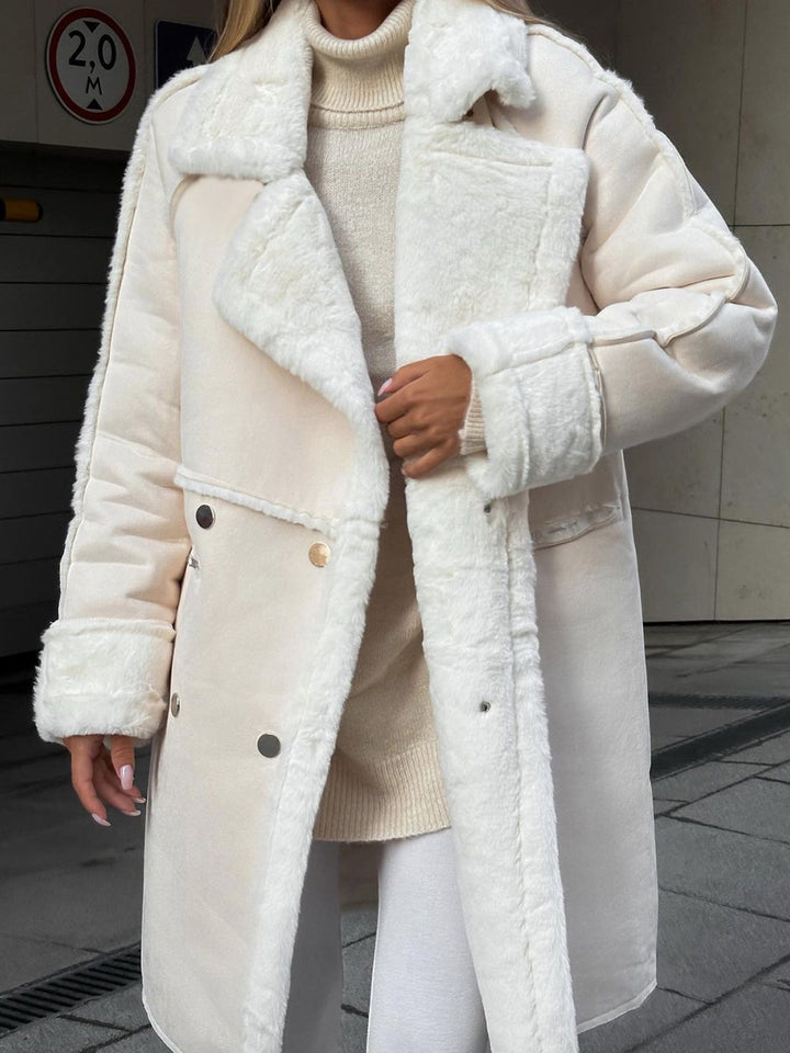 Damen Eleganter Teddy Mantel | Winter Teddy Damen